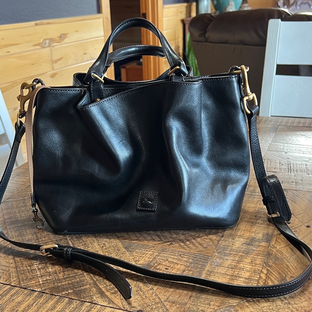 Dooney & Bourke Black Leather Satchel